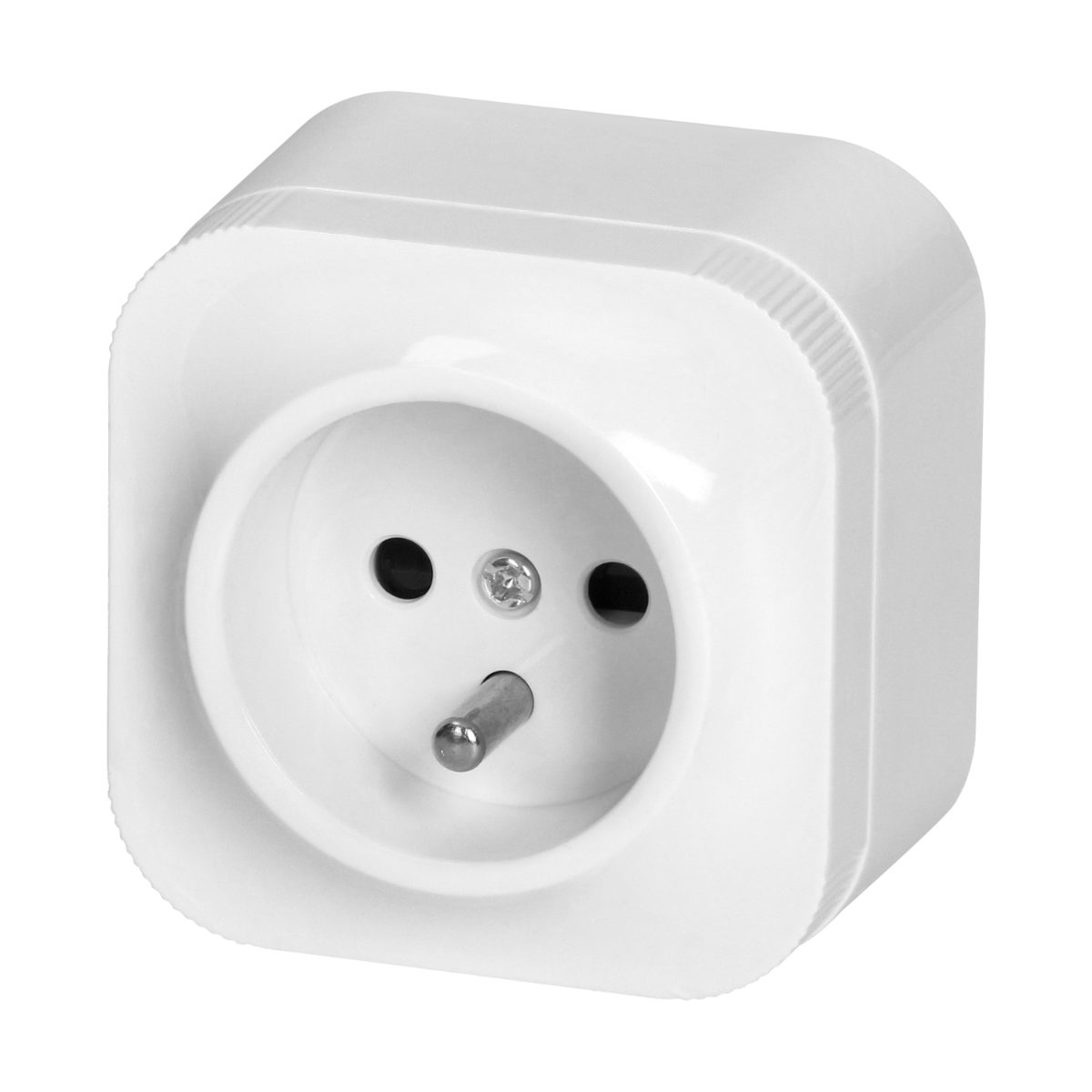 Priza simpla alba ToDo 16A/230VAC IP20 aplicata