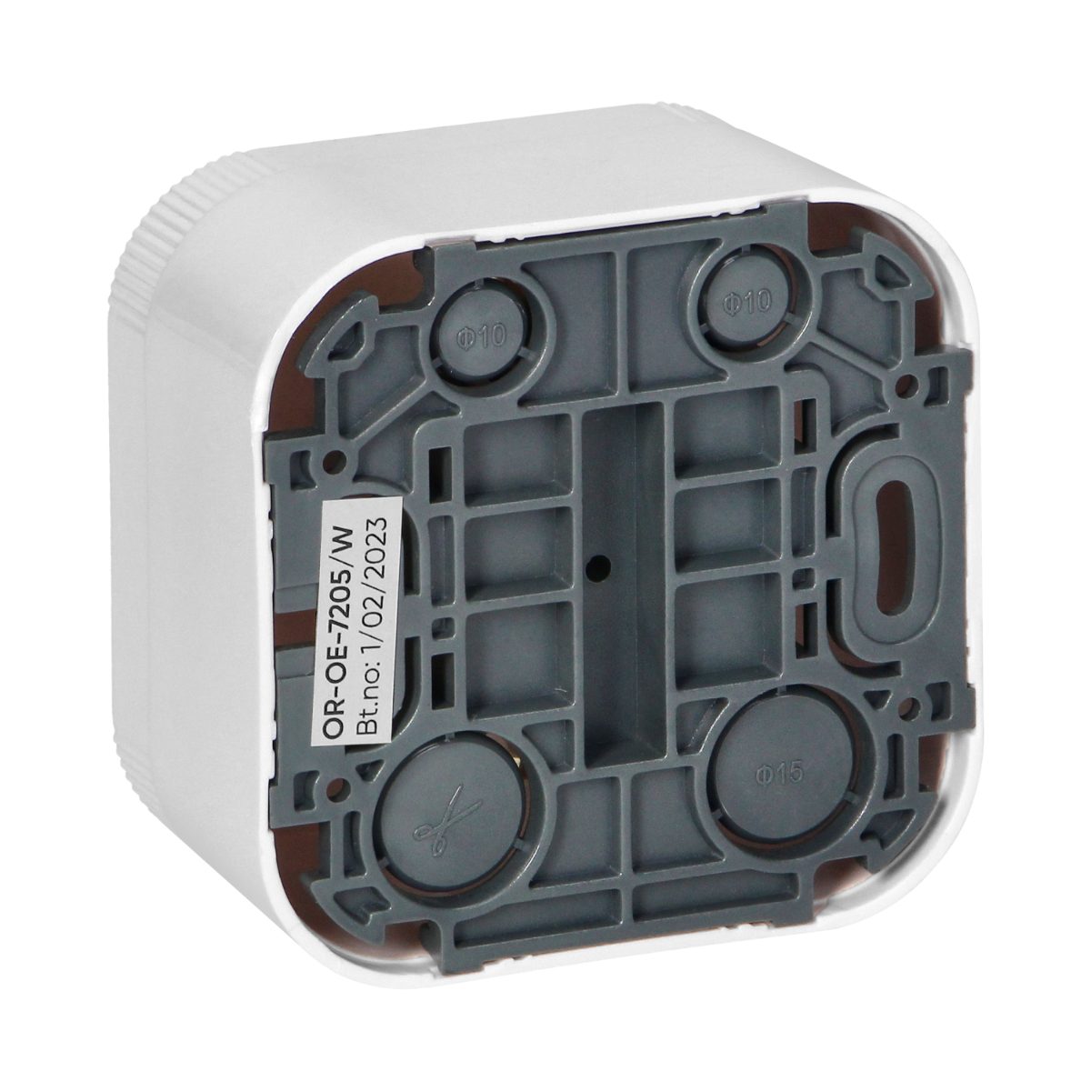 Priza simpla alba ToDo 16A/230VAC IP20 aplicata