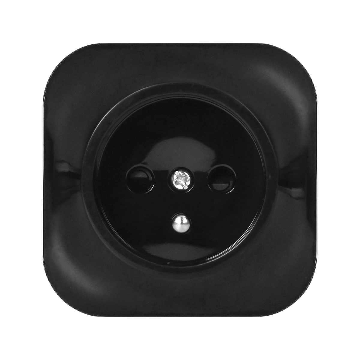 Priza simpla negra ToDo 16A/230VAC IP20 aplicata
