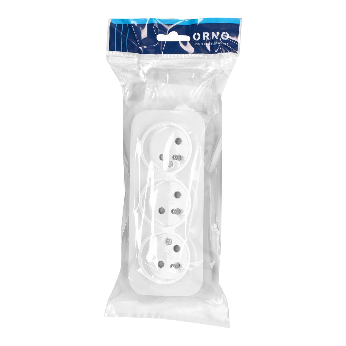 Priza tripla alba ToDo 16A/230VAC IP20 aplicata