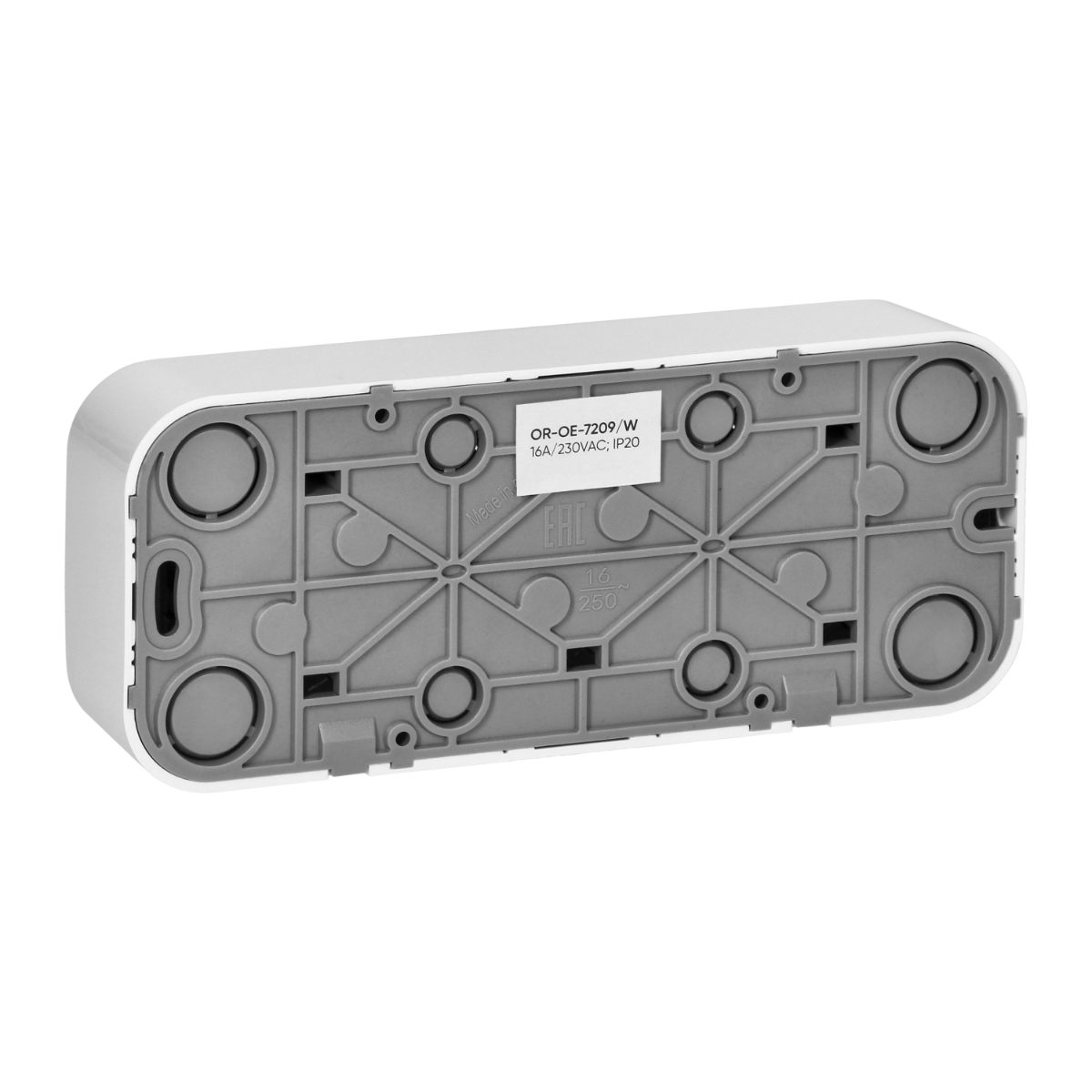 Priza tripla alba ToDo 16A/230VAC IP20 aplicata