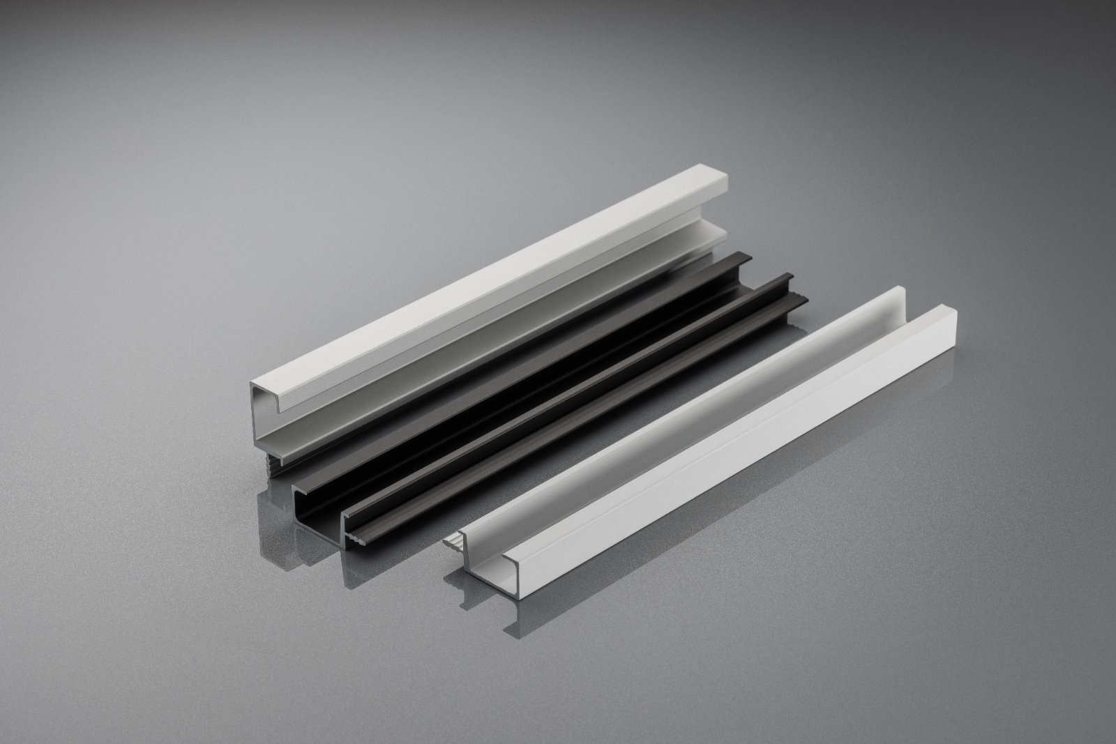 Profil FIRM tip C L=3500 mm aluminiu negru