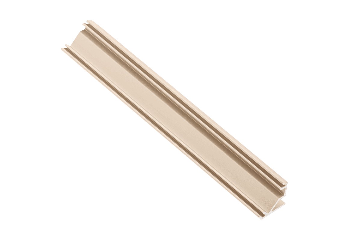 Profil LED de colt aplicat GLAX, 2 m, aluminiu eloxat auriu