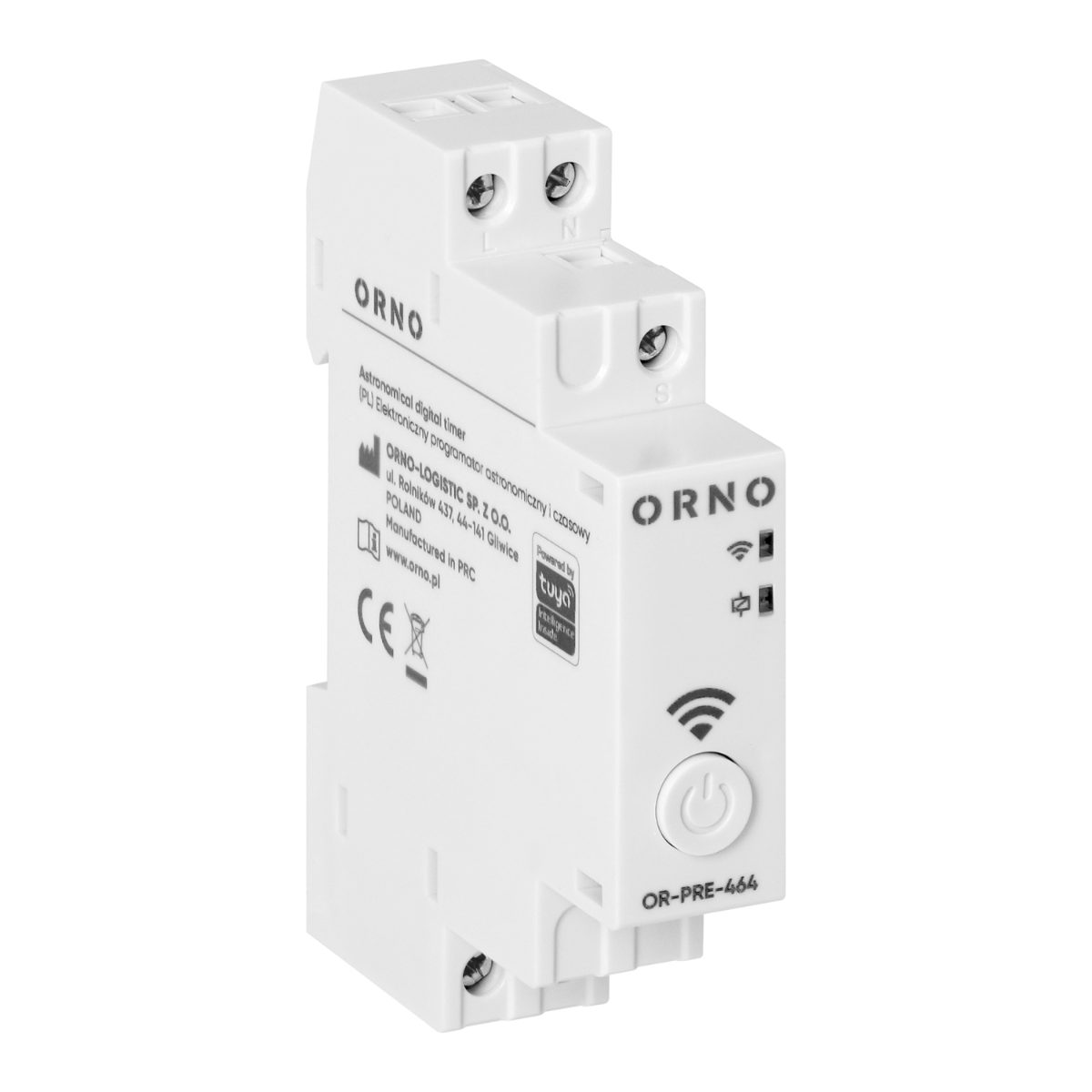 Programator 1 modul iesire 1 releu max.16A/230V DIN TH-35mm Tuya Smart Wi-Fi
