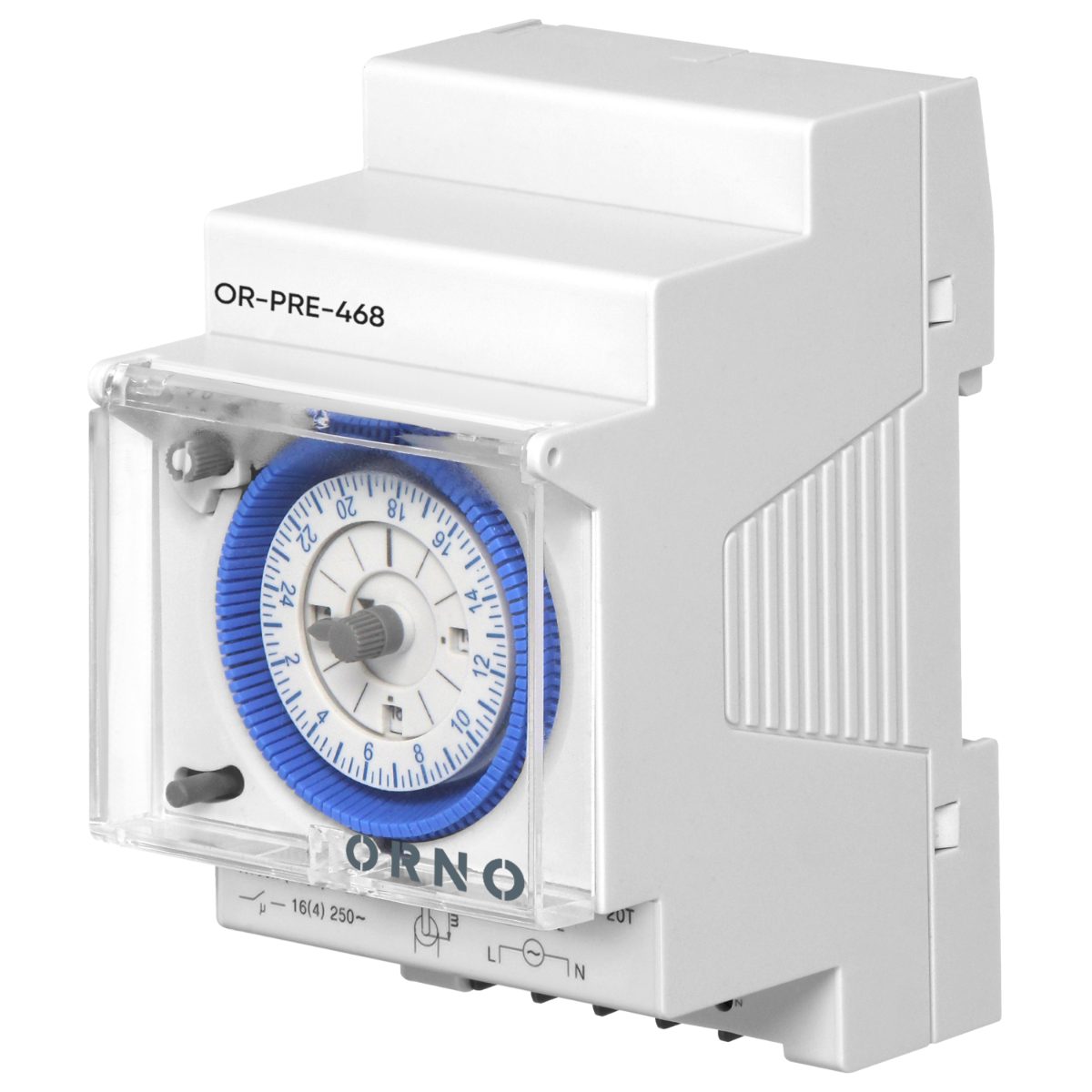 Programator mecanic pe sina 1000W IP20 3 module 24h rezerva 200h