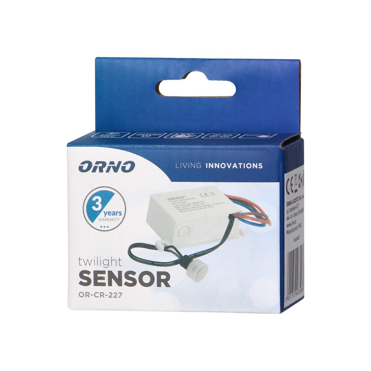 Senzor crepuscular MINI MAX.2000W IP54