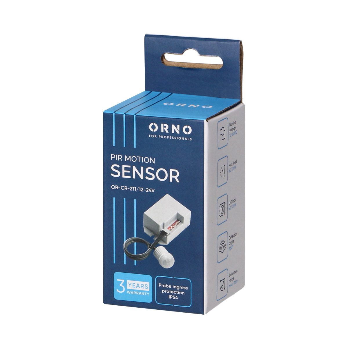 Senzor de miscare 12/24V, max 120W, 360°