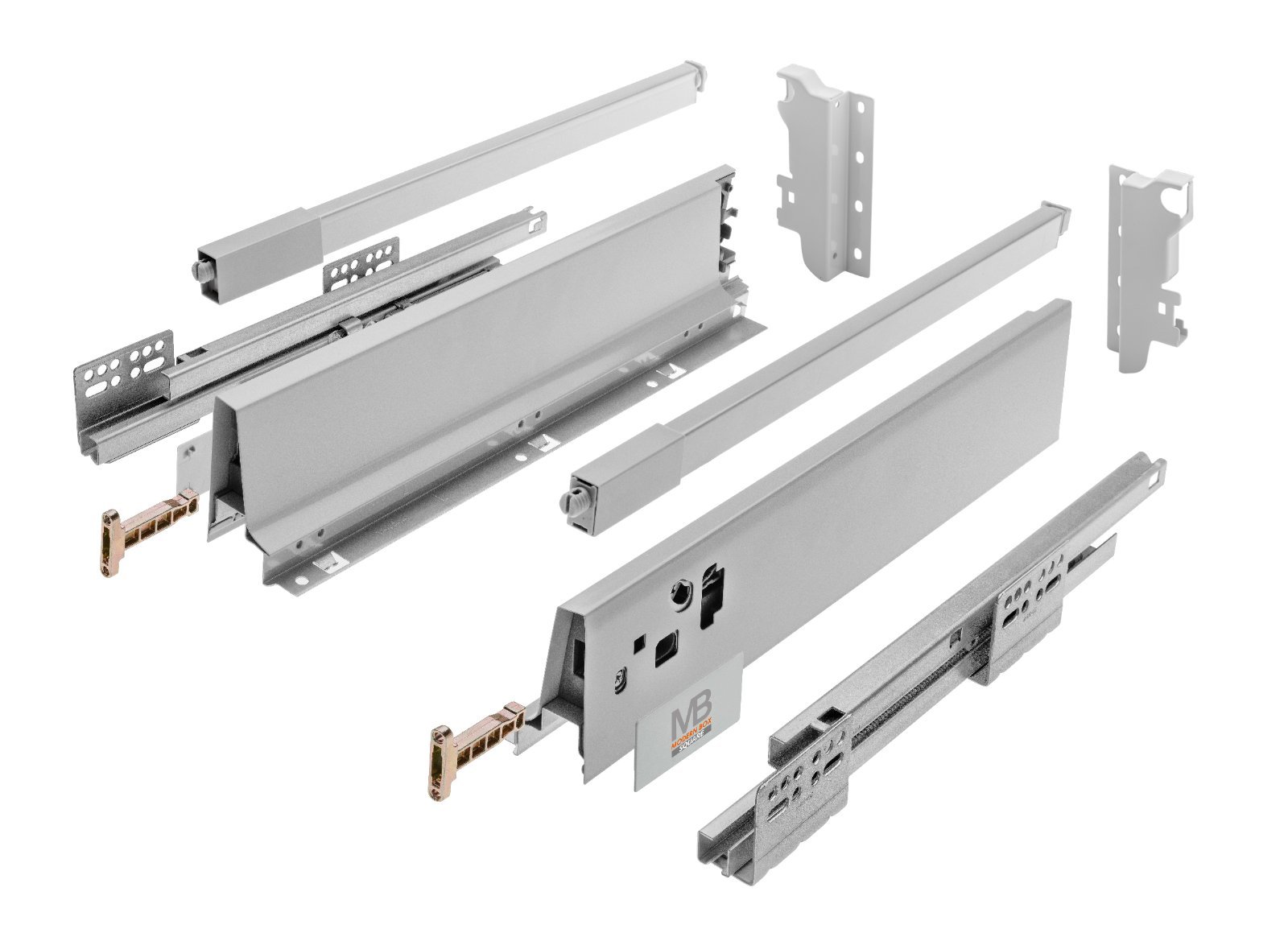 Sertar MODERN BOX SQUARE 550 mm mediu 40 kg antracit