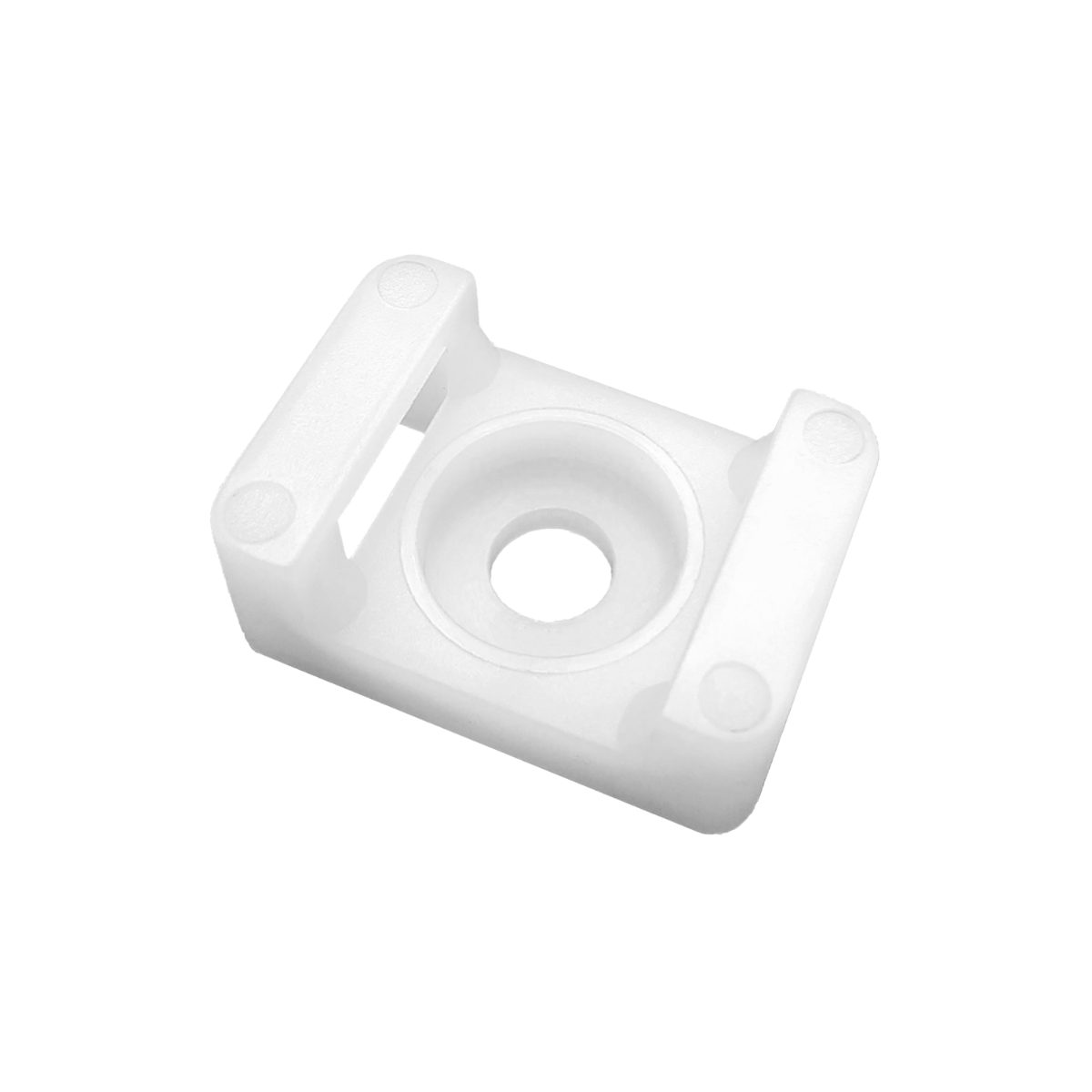 Set 20 suporti fixare bride cablu 22 x 16 mm Alb