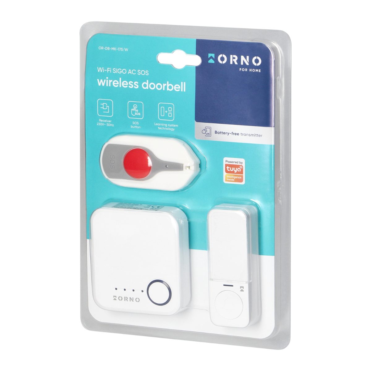 Sonerie electrica SIGO AC SOS Wi-Fi 52 sunete alb