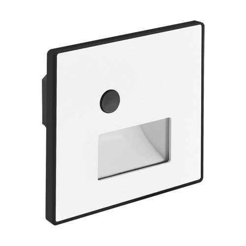 Spot trepte cu senzor CCT 1.2W 58lm IP20 patrat alb