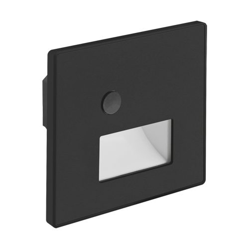 Spot trepte cu senzor CCT 1.2W 58lm IP20 patrat negru