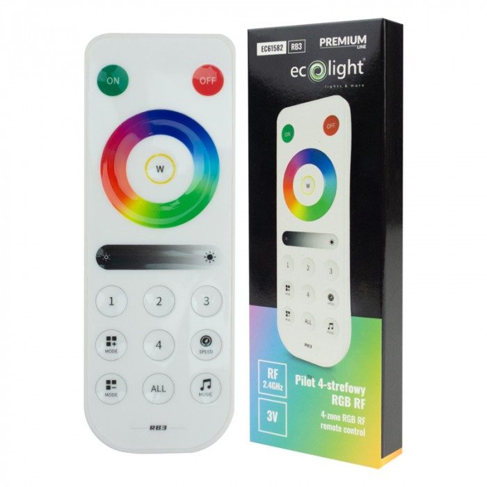 Telecomanda 4-zone RGB RF pentru IC Digital SD-3
