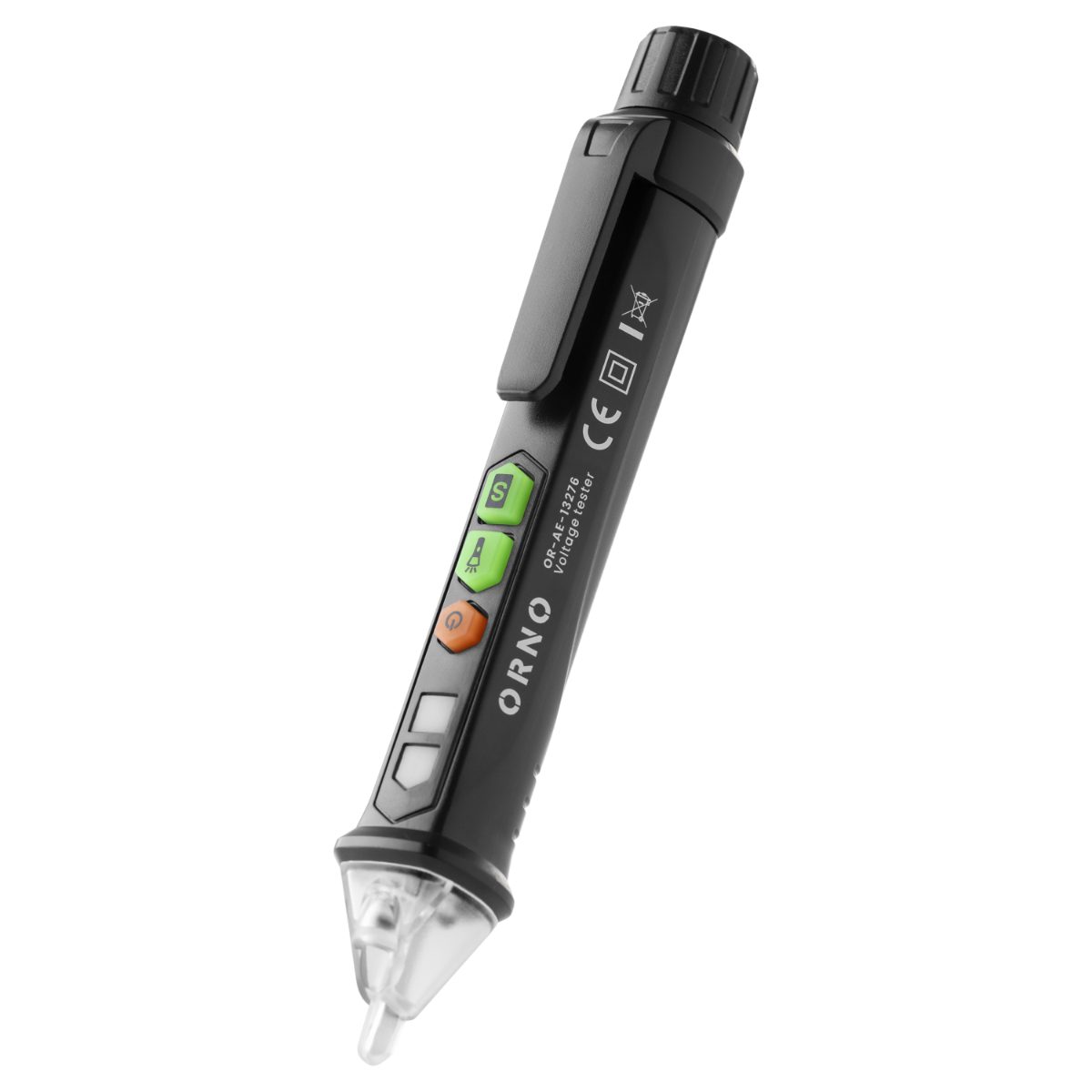 Tester inductiv de tensiune cu lanterna 12-1000V AC/DC negru