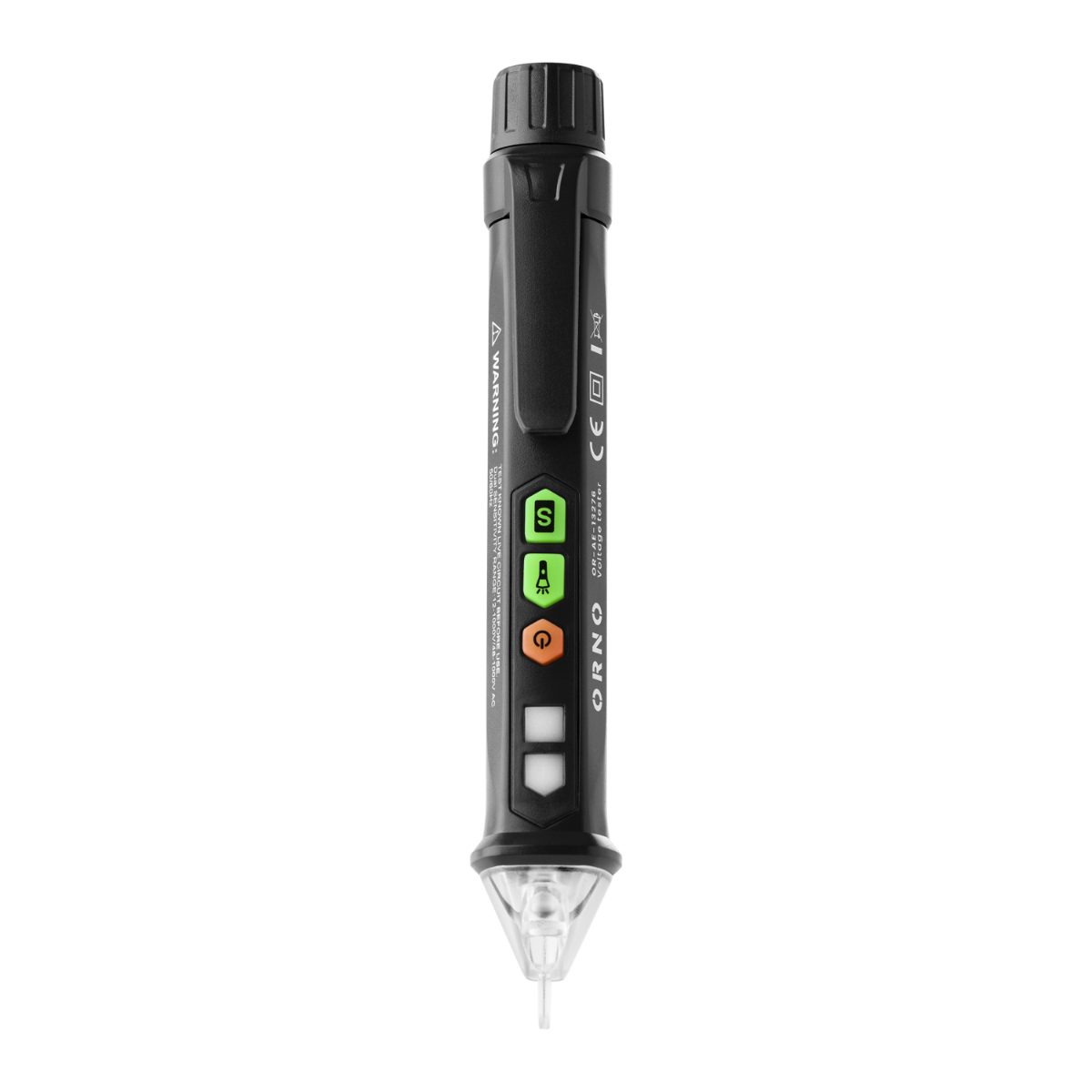 Tester inductiv de tensiune cu lanterna 12-1000V AC/DC negru