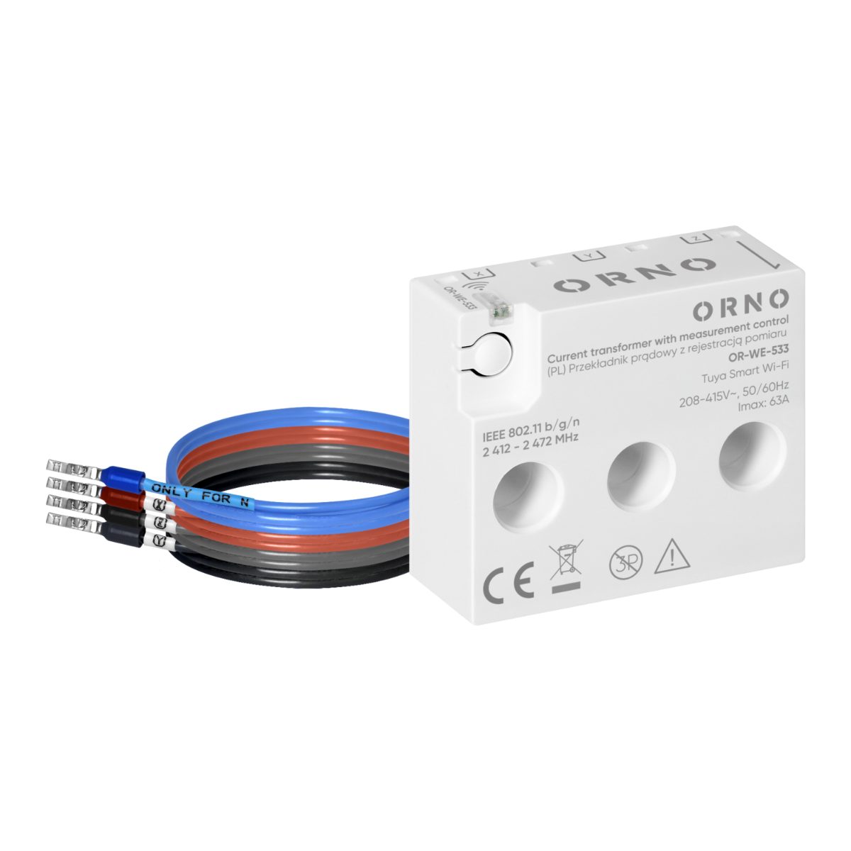 Transformator de curent trifazat 440V/63A Tuya Smart Wi-Fi
