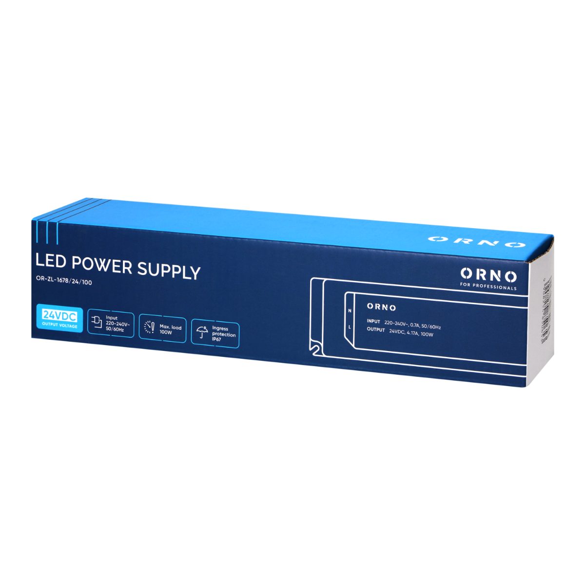Transformator LED 24V 100W 4.17A IP67 carcasa din plastic