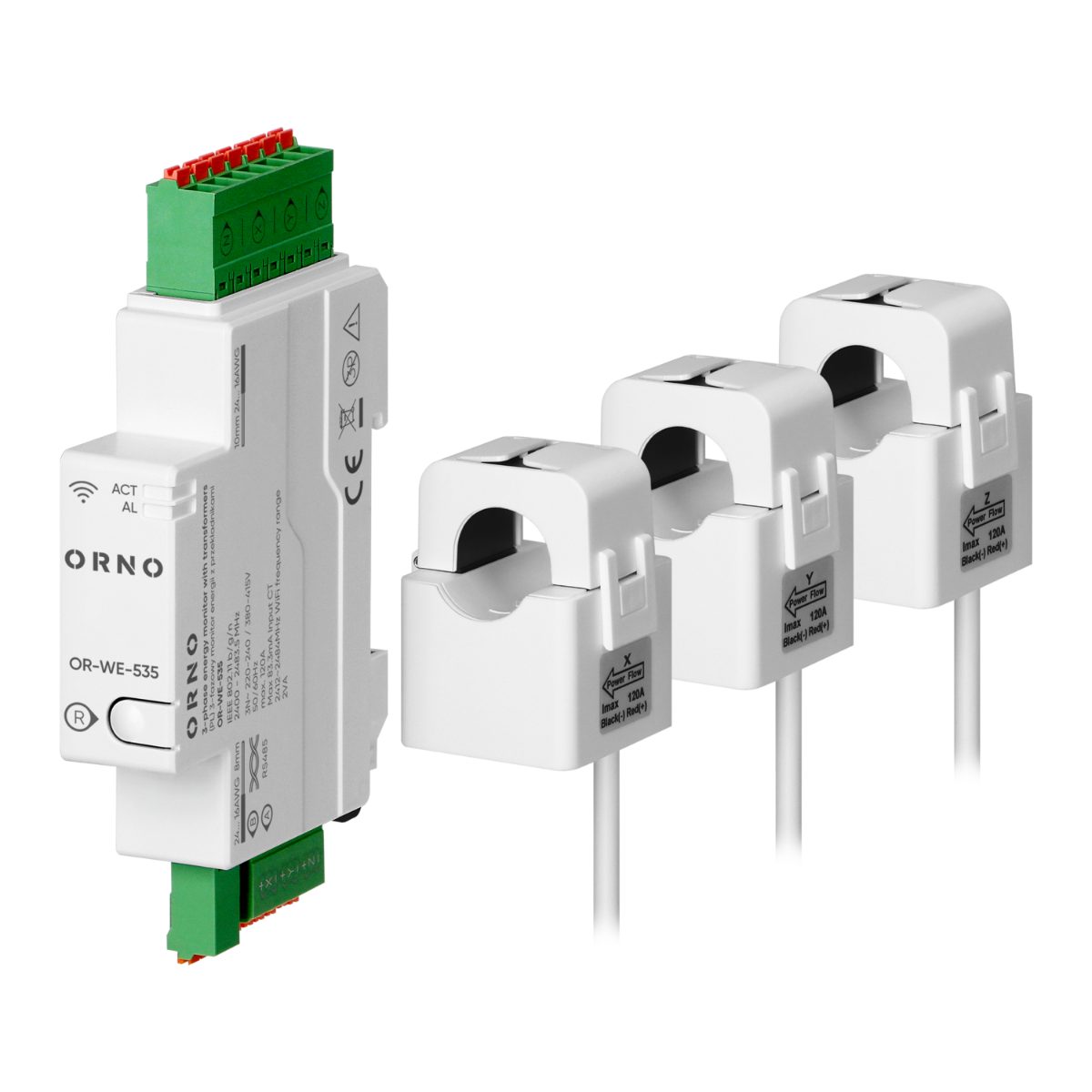 Transformator trifazic prin transformator de curent 120A 230/400V Tuya Smart Wi-Fi