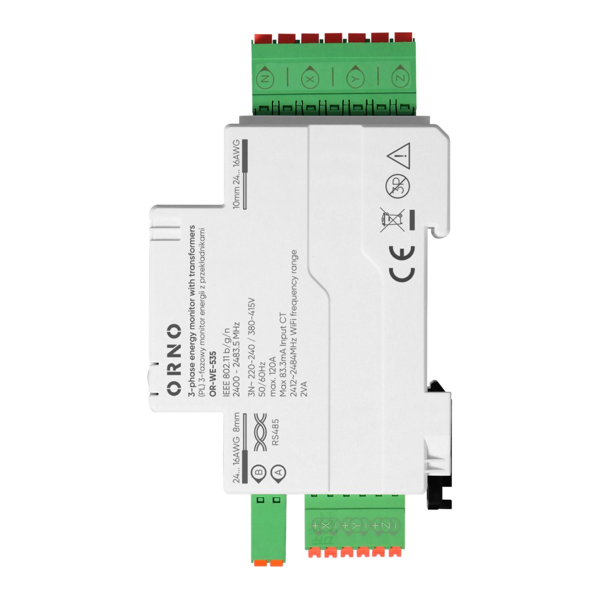 Transformator trifazic prin transformator de curent 120A 230/400V Tuya Smart Wi-Fi