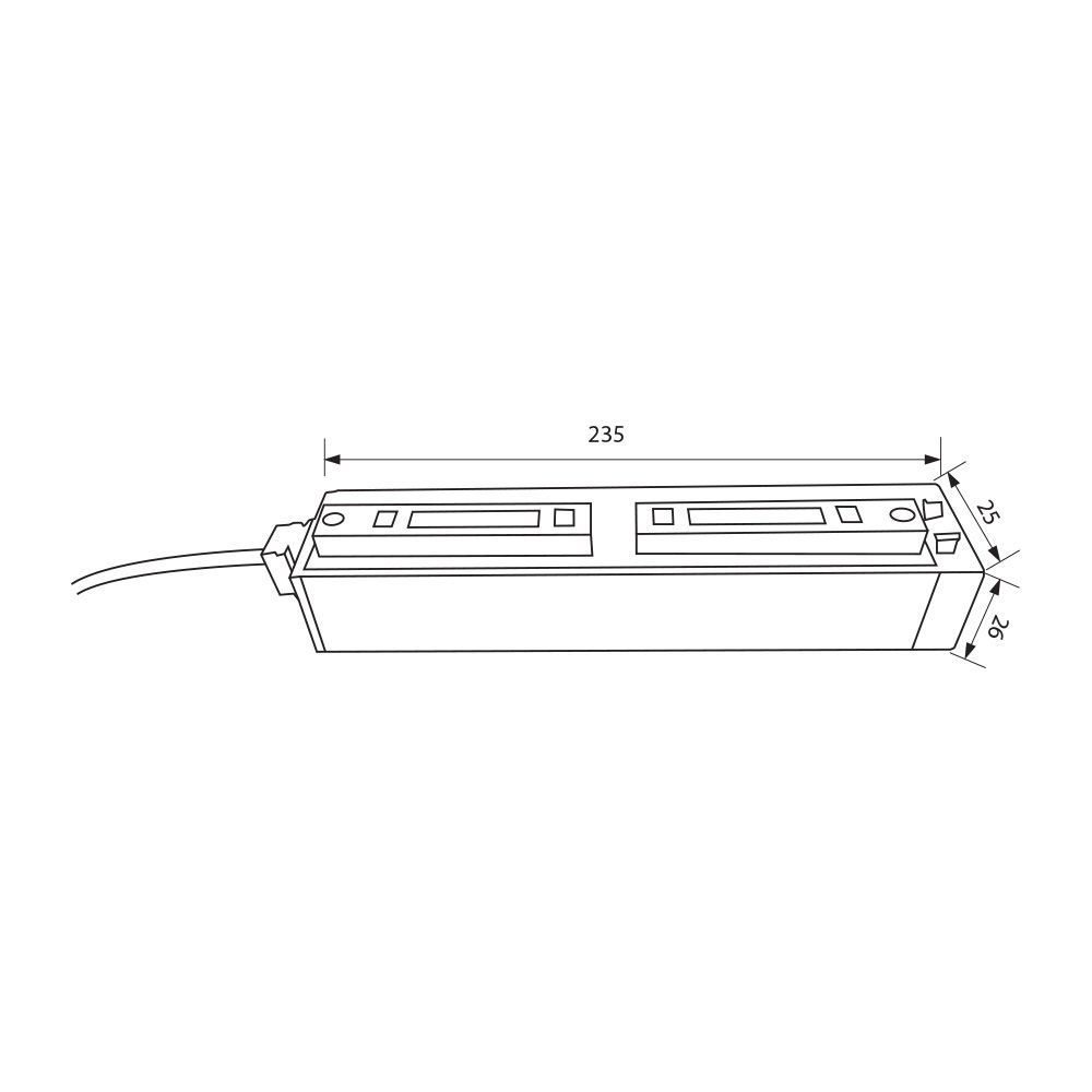 Alimentator 100W 48V pentru sina magnetica slim