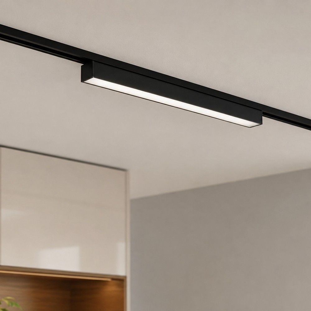 Corp magnetic liniar fix 48V 18W 4000K 900lm negru