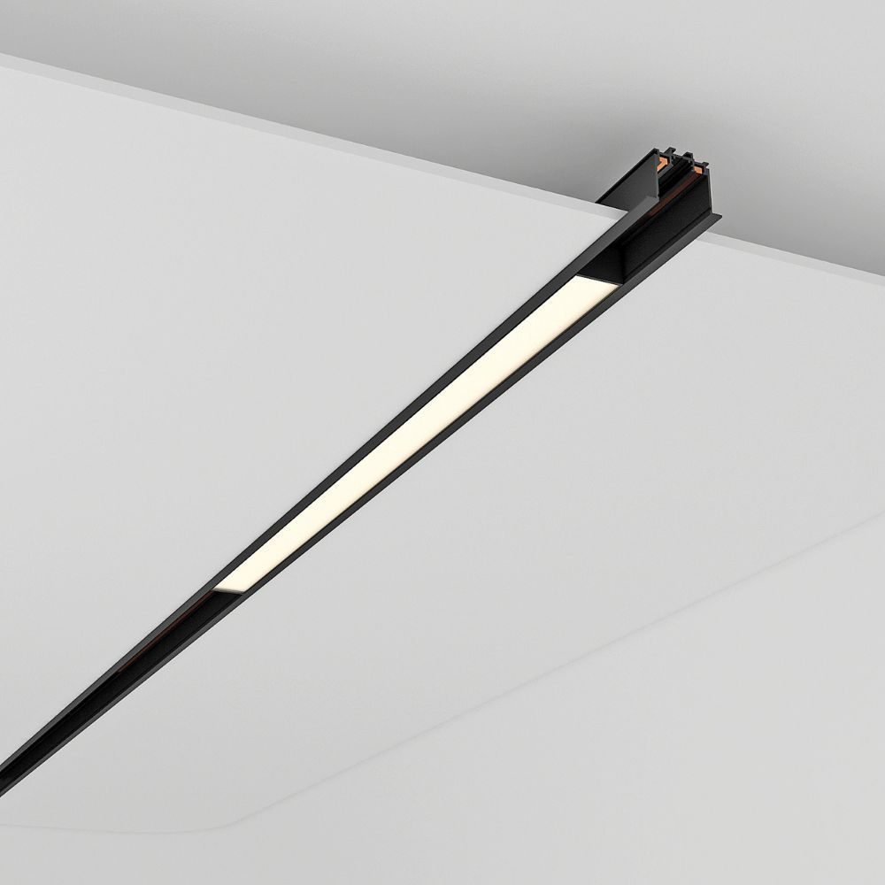 Corp magnetic LED 24W 1200lm Negru 4000K 48V