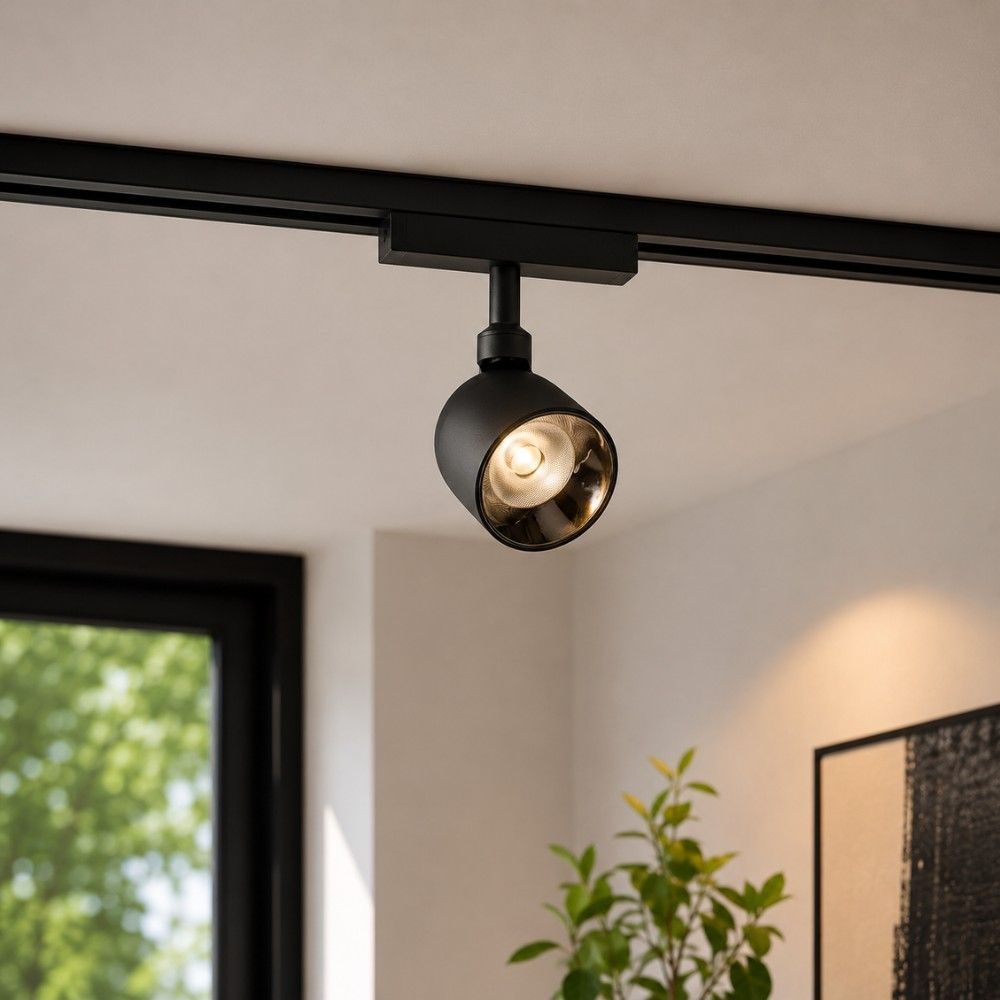 Spot magnetic LED 10W 700lm Negru 4000K 48V
