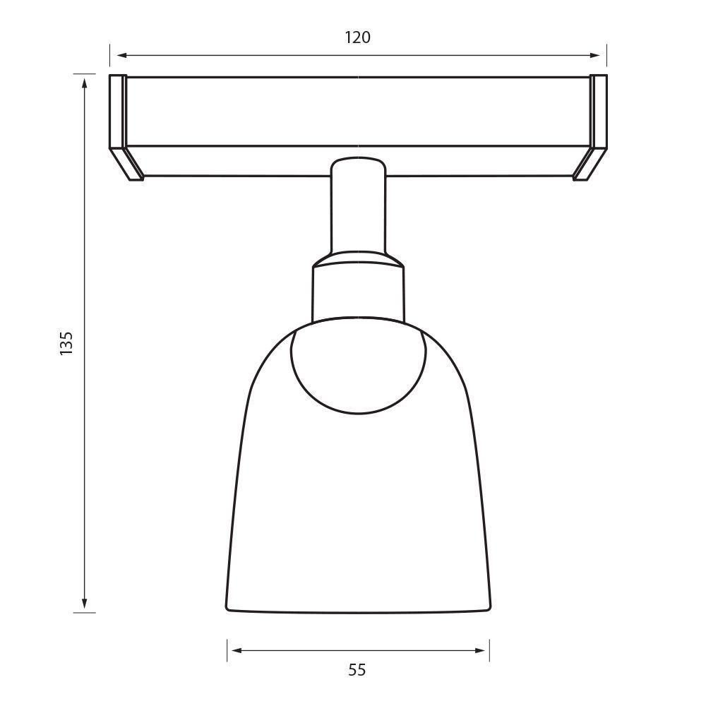 Spot magnetic LED 10W 700lm Negru 4000K 48V