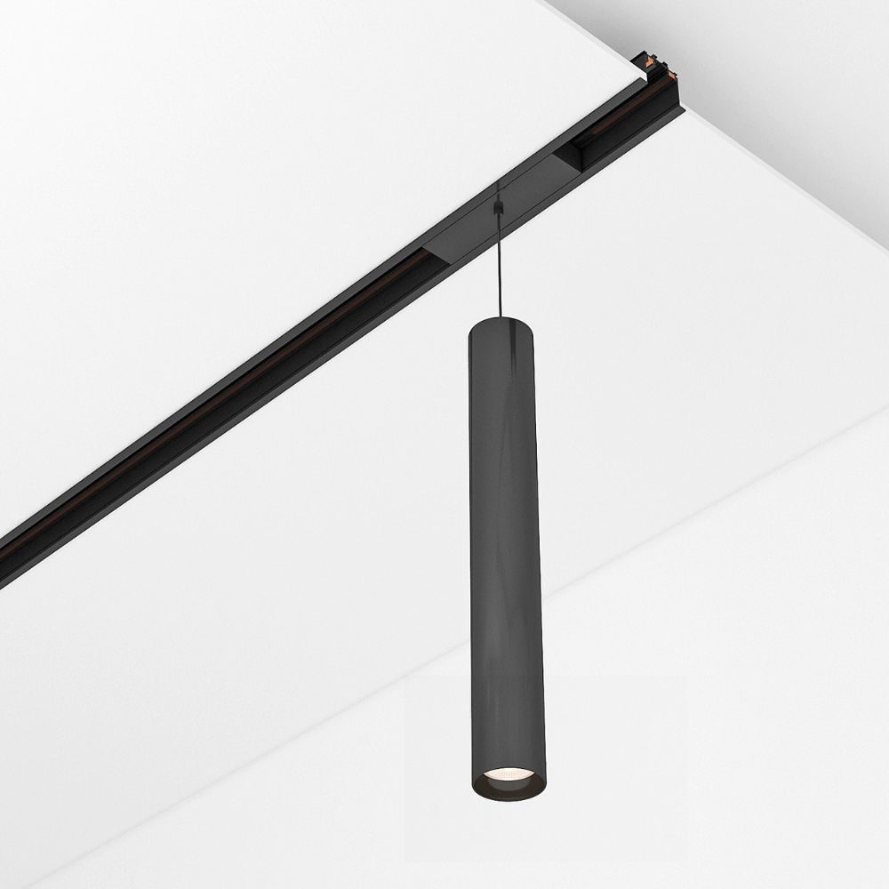 Suspensie magnetica LONG 12W 800lm Negru 4000K 48V