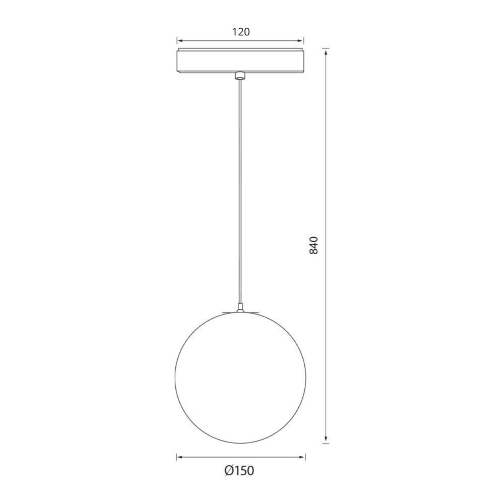 Suspensie magnetica EARTH 6W SLIM25 48V 4000K