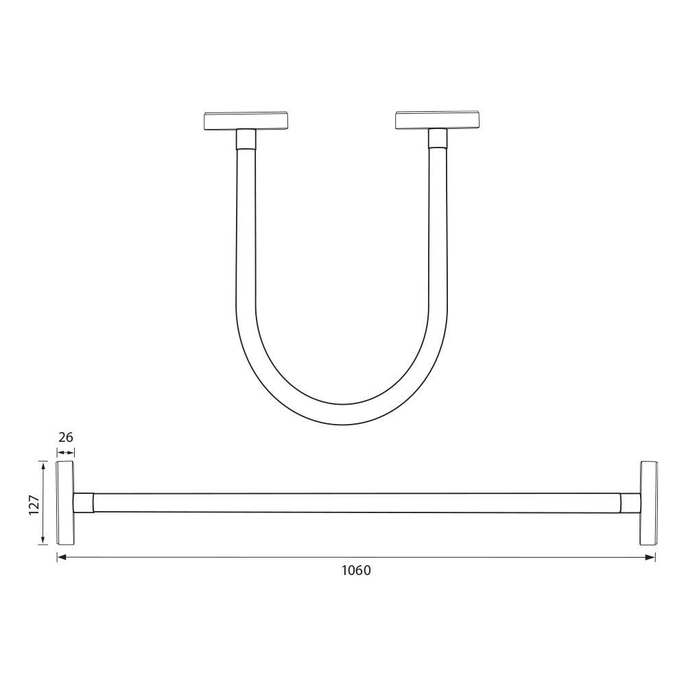 Corp magnetic tip furtun SOFT 20W 800lm negru 4000K 48V