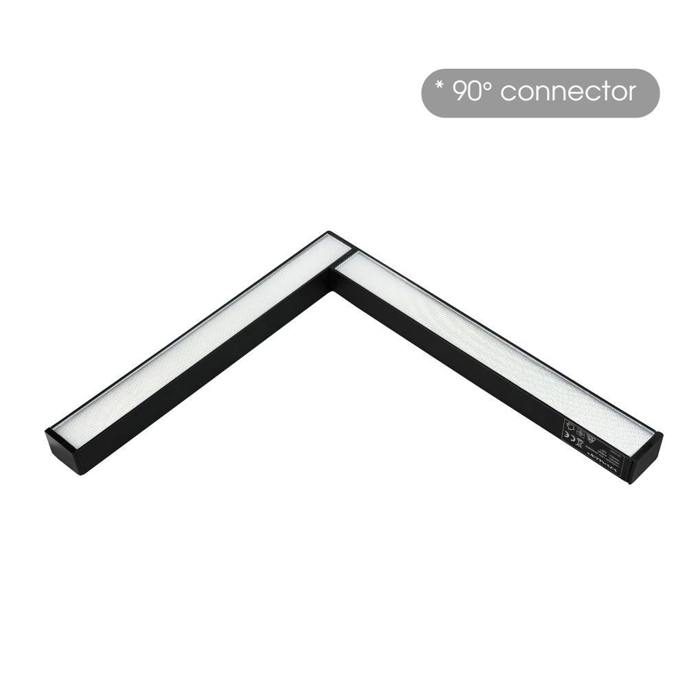 Corp tip L magnetic Lugano 24W 1200lm Negru 4000K 48V