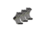 Sosete scurte 39-40 (3 per/amb.) SAAR, gri deschis/verde, marime 40