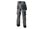 Pantaloni de protectie 4-way stretchgri inchis TAUBER, marime 2XL (56)