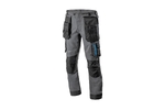 Pantaloni de protectie 4-way stretchgri inchis TAUBER, marime M (50)