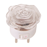 Lampa de veghe LED cu stecher ROZA, 0,4 W, 9,2 lm, lumina rece 6500K, alba