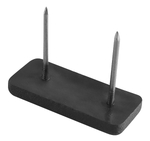 Alunecator dublu cu fixare prin cui 34x15 mm negru 500 buc