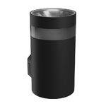 Aplica 1 sens TORRE 9W CCT 230V IP54 rotunda neagra