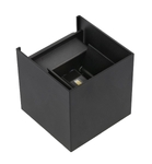 Aplica exterior CCT 7W 540lm IP54 IK08 4000K patrata neagra