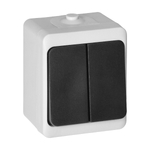 Comutator AQUATIC MINI IP54 alb negru