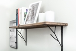 Consola raft Tree, finisaj negru mat, 170x200 mm