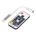 Controller banda LED RGB cu telecomanda RF 17 butoane 12V 6A 72W