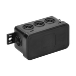 Doza CLICK IP54 8 intrari 80x45x41mm neagra