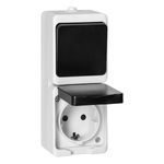 Intrerupator cu priza Schuko AQUATIC MINI IP54 16A 230V
