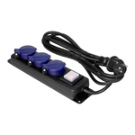 Prelungitor industrial 3xSchuko 3m IP44 H05RR-F 3x1.5mm2