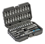 Set de unelte 46 buc otel CrV maner cu clichet 72T