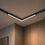Corp tip L magnetic Lugano 24W 1200lm Negru 4000K 48V