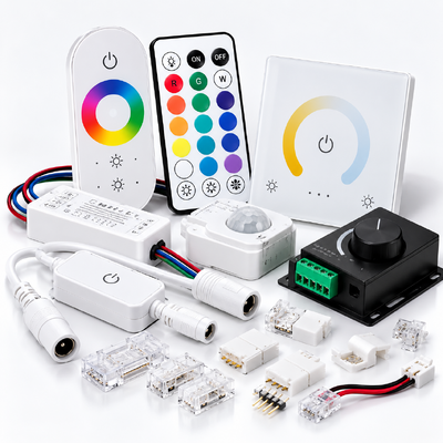 Butoane, controlere si telecomenzi LED
